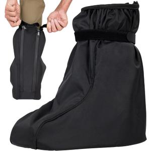 Vive Walking Boot Cover Waterproof - for Medical Orthopedic Brace & Cast, Fractured Foot Accessories - Prevents Moisture, for Outdoor, Rain, Snow Protection - Non-Slip, Adjustable (Medium)