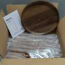 GREENSTELL Coat Rack with 8 Hooks, Wooden Coat Rack Freestanding with Shelf, Coat Tree with 4 Height Options 50.5"-72.6", Coat Hanger Stand for Bags, Clothes, Umbrellas, Hats, in Home, Brown