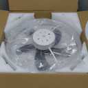 Low Profile Ceiling Fans with Lights and Remote,19.7in Flush Mount LED Dimmable Ceiling Fan,Pure White Fandelier Ceiling Fan for Bedroom.