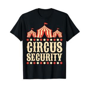 Circus Security - Circus Party Design Security Gifts T-Shirt XL, Black