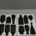 12pcs Glass Black Bud Vases Set, Small Vases for Flowers, Bud Vase for Centerpieces in Bulk, Mini Vintage Vase for Rustic Wedding Decorations, Office and Home Table Flower Dcor