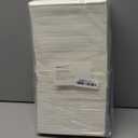 Prestee 200 Disposable Paper Hand Towels That Feel Like Linen Napkins, 2-Ply - Guest Towels, Wedding Paper Napkins, Disposable Napkin for Guest Bathroom, Parties, Dinners, Events (White)