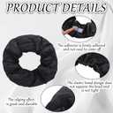 2 Pcs Hair Dryer Heat Shield with 10 Disposable Plastic Hoods(Black)