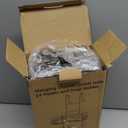 SWTYMIKI Over the Door Shower Caddy Hanging with Double Soap Holder, Hanging Shower Organizer with 16 Hooks, No Drilling Shower Shelves Over Door, Bathroom Rack and Storage, Black