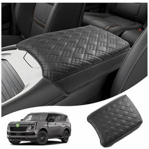 Ruiya 2025 2026 Armada Center Console Cover for Nissan Armada 2025 Accessories Soft Comfy Thicken Armrest Lid Cover Compatible with 2025 2026 Nissan Armada SV/SL/Platinum/Pro-4X/Platinum Reserve