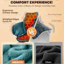 Graphene-Infused Instant Heating Pad with 3M Thinsulate, Ergonomic Weighted Heating Pad for Neck and Shoulders and Back, Heated Neck Wrap w/ 6 Heat Options 4 Auto Timer, Christmas Gifts for Women Men (22''x18'' Blue)