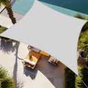 Shade&Beyond Rectangle Sun Shade Sail 06'X10' Permeable Canopy Light Grey for Patio Garden Yard Deck Pergola 