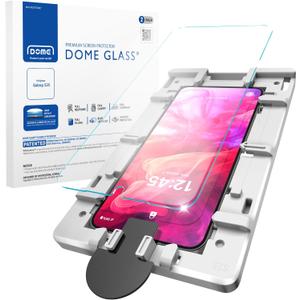 DOME GLASS Whitestone for Samsung Galaxy S25 [Perfect Full Coverage] Tempered Glass Screen Protector with a technical patent [2Pack]