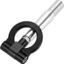 M24 3.0 Tow Hook/Car Front Bumper Towing Hook/Durable Metal Rotary Tow Hook Ring for Mitsubishi Lancer Evolution Evo x 10 23.5cm 1pcs Black