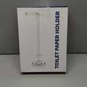 Freestanding Toilet Paper Holder Stand with Storage  Holds 4 Extra Rolls Matte Black- Toilet Paper Holder for Bathroom  Sturdy Base, Classic Retro Style, Space-Saving Bathroom Storage