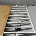 Babelio Baby Gate for Stairs, Kitchen & Doorways, 26-43" W 28" H No Bottom Bar| Easy Installation| One-Handed Operation| Auto-Close| Hardware Mount (Drill Needed) Safety Dog/Pet Gate Indoor (White)
