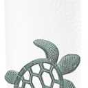 Coastal Sea Turtle Paper Towel Holder – Ocean-Inspired Cast Iron Kitchen Décor, Rustic Beach House Accessory, Unique Resin and Cast Iron Design for Countertop or Dining Room, Gift for Sea Lovers