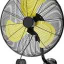 Uthfy 20 Inch Wall Mount Fan, Black