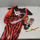 Kids Pirate Costume,Pirate Role Play Dress Up Set, 5-6 Y