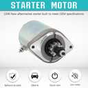 Satarter Motor Compatible with Kawasaki FS481V FS541V FR600V FR691V FR730V FR730V FR651V Mower Starter for 21163-0711, 21163-0714, 21163-0727, 21163-0743, 21163-0749, 21163-7024, 21163-7034