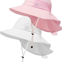 Toddler Baby Sun Hat Kids Summer UPF 50+ for Boys Girls Adjustable Beach Hats with Bucket Wide Brim Age 1-7 Years Size M