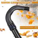 Upgraded Universal Gutter Cleaning Tools for Leaf Blowers with Adjustable Angle Hook Tube, Compatible with Blower Brand Black & Decker, Husqvarna, Poulan, Craftsman, Ryobi, Toro, Murray, Worx, etc