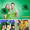 AOPANDA Cheerleading Pom Poms with Baton Handle for Team Spirit Sports Dance Cheering Kids Adults (Red and Black)