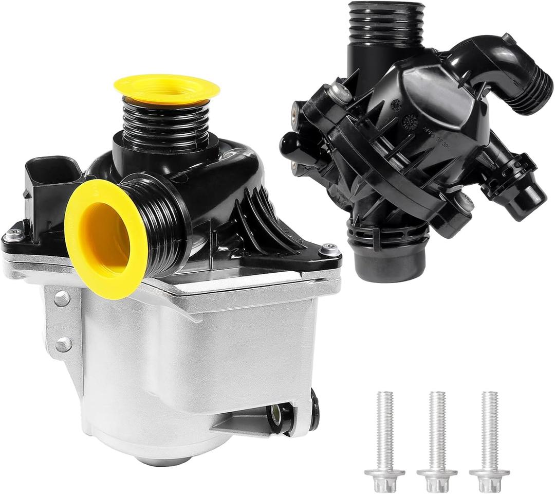 11517632426 Electric Engine Water Pump & Thermostat for BMW E90 X1 X5(E70) X6 135i 135is 335i xDrive 335is Coupe/Convertible/Sedan, N55 3.0L E82 E92 E60 Replace OE# 11517588885 11537601158