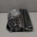 Laiensia 5-Tier Entryway Coat Rack, Coat and Shoe Rack, Entryway Bench Storage Organizer with 8 Hooks for Bedroom, Hallway, Office, Black