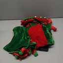 SOMSOC 7 Pack Kids Christmas Elf Costume Set Boys Velvet Elf Dress Up Santa's Helper Costume Xmas Festive Outfit (11-12 Years)