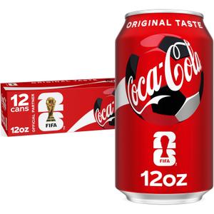 Coca-Cola Fridge Pack Soda Soft Drink, 12 fl oz Cans, 12 Pack - Classic Cola Soda Cans, BBD AUG 10, 2026