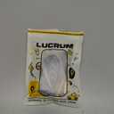 Lucrum Compatible with Hyundai Key Fob Cover & Leather Keychain, Keyfob Case for Santa Fe, Sonata, Tucson, Grandeur, Ioniq 6, KONA, Elantra - For 7 Button Remote (2022-2025) - Black and Gold