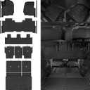 Custom Fit Floor Mats for Ford Expedition MAX 8 Seats 2018-2024 2nd-Row Bench Seat, All Weather TPE Floor Liners & Trunk Mat & Backrest Mats & Door Sill Guard, Full Set Interior Accessories
