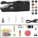 Handheld Sewing Machine, Hand Sewing Machine, Portable and EasytoUse, Battery and USB Operated, Ideal for Beginners and Home Use  Black