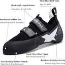 Climbing Shoes for Men Women Entry-Level All-Around Rock Climbing Shoes for Gym Bouldering and Sport Climbing 10 Narrow Women/9 Narrow Men, Black White