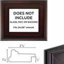 Creative Mark Plein Air Style Frame, Mahogany, 24x36-2.75" Wide Moulding with 1/2" Rabbet Depth, Open Back W/O Glazing, Museum Quality, For Art Panels, Stretched Canvas, Pictures & More