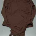 Long Sleeve Brown Shirt Female, M