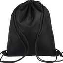 Red Hat Drawstring Bags with Name Logo Text, Personalized Drawstring Pouch Bulk, Customized Drawstring Bag Medium 3pcs