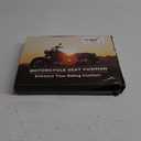 Foldable Passenger Motorcycle Gel Rear Seat Cushion, 3D-Honeycomb Structure Shock Absorption & Breathable Motorcycle Gel Seat Rear Pad for Long Rides (S)