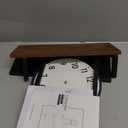 Floating Shelves for Wall, 15" Wall Shelves Set of 3 Wood Floating Shelf for Home Decor, Mounted Display for Living Room, Bedroom, Bathroom, Kitchen (Rustic Brown)