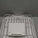 SNTD Dish Drying Rack, Expandable Dish Rack for Kitchen Counter, Stainless Steel Dish Drainer with Drainboard Set and Utensil Holder (White)