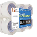 JARLINK Clear Packing Tape (12 Rolls), Heavy Duty Packaging Tape for Shipping Packaging Moving Sealing, 2.7mil Thick, 1.88 inches Wide, 60 Yards Per Roll, 720 Total Yards