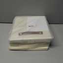 Collapsible Fabric Storage Cube Bins with 2 Reinforced PU Handles, Foldable Storage Organizer Baskets for Closet, Shelves, Living Room | 11"x11"x11", 4 Pack, Full Beige