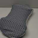 Lumbar Support Pillow for Office Chair, Memory Foam Lumbar Pillow for Lower Back Pain Relief (Grey)