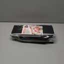 HOLDN' STORAGE Premium Wrapping Paper Storage Container - Durable 600D Tear-Proof, Fits 27 Rolls Gift Wrap, Extra Pockets for Ribbons & Bows, Underbed Storage - Ideal for Holiday Christmas, Black/White Trim