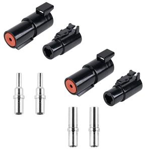 JRready ST6287 DTHD Connector,1 Pin Connector, IP67 Waterproof DTHD for Heavy-Duty Applications,Contact Size 8 Crimp Wire Gauge 8-10AWG,60A,2 Sets