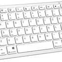 Ultra-Slim Bluetooth Keyboard for iPad 10.2/iPad Pro 11/12.9/iPad Air/Mini etc. devices with Bluetooth enabled, Bluetooth Wireless Keyboard for iOS/Android/Windows systems iPads/Laptops/Tablet(Silver)
