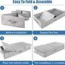 2Pack Large Underbed Storage Containers Bin with Lids, Gray