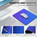 2 x Premium Mouse Pad with Stitched Edges  10.2 x 8.3 in | Smooth, Washable Mat with Non-Slip Base | Personalized Cute MousePads for Laptop, Computer, Office, Home (Blue-Purple Gradient)