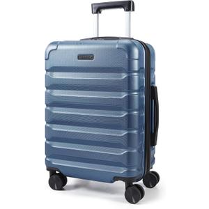 LIGHT FLIGHT Carry On Luggage 22x14x9 Airline Approved, Expandable Carry On Suitcases with Wheels, Lightweight Luggage, Durable Hard Shell 20 Inch Rolling Suit Case for Men Women Travel,Royal Blue