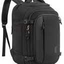 BAGSMART Travel Backpack Carry on Flight Approved, 28L Lightweight Backpack Fits 17.3 Inch Laptop for Men Women, Water Resistant Personal Item Travel Bag with USB Charging Port, Black