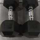 BalanceFrom Rubber Encased Hex Dumbbells, 20 Lbs. Pair