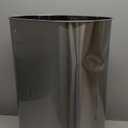 iTouchless 13 Gallon Automatic Sensor Trash Can with AbsorbX Odor Filter, Stainless Steel Kitchen Garbage Bin, Fingerprint-Proof, Hands-Free Operation, Oval (Light Silver, Black)