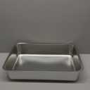 Kirecoo Stainless Steel Litter Box, Large Low Entry Metal Cat Pan Box, Indoor Litter Tray, Non Stick, No Smell, Easy to Clean, Pet Toilet Supplies for Cats (19.48 L x 13.58 W x 3.9 H)