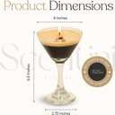Espresso Martini Candle - Coffee Candle - Bar Cart Decor - Espresso Martini Decor - Coffee Scented - Gifts & Accessories by Scentini Candles